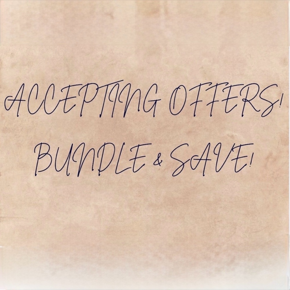 Accepting Reasonable Offers!